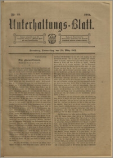 Unterhaltungs-Blatt. Nr. 13 (28 marca 1901) / redaktor odpowiedzialny H. Singer