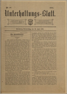 Unterhaltungs-Blatt. Nr. 25 (20 czerwca 1901) / redaktor odpowiedzialny H. Singer