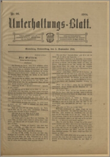 Unterhaltungs-Blatt. Nr. 36 (5 września 1901) / redaktor odpowiedzialny H. Singer