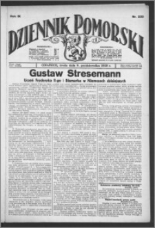 Dziennik Pomorski 1929.10.09, R. 9, nr 233