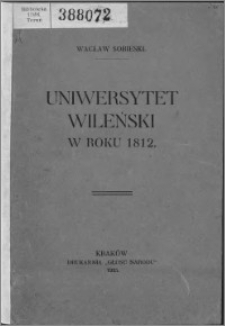 Uniwersytet Wileński w roku 1912