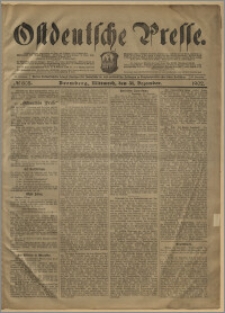 Ostdeutsche Presse. J. 26, № 305 (31 grudnia 1902)