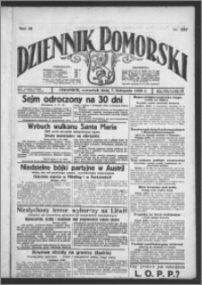 Dziennik Pomorski 1929.11.07, R. 9, nr 257