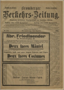 Bromberger Verkehrs-Zeitung : Ungemein wirksames Anzeigenblatt des deutschen Ostens. № 423 (kwiecień 1902)