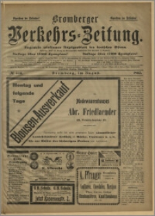 Bromberger Verkehrs-Zeitung : Ungemein wirksames Anzeigenblatt des deutschen Ostens. № 440 (sierpień 1902)