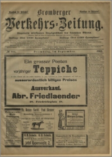 Bromberger Verkehrs-Zeitung : Ungemein wirksames Anzeigenblatt des deutschen Ostens. № 444 (wrzesień 1902)