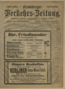 Bromberger Verkehrs-Zeitung : Ungemein wirksames Anzeigenblatt des deutschen Ostens. № 447 (wrzesień 1902)