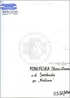 Ponińska Stanisława