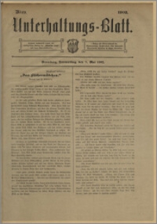 Unterhaltungs-Blatt. Nr. 19 (8 maja 1902) / redaktor odpowiedzialny H. Singer