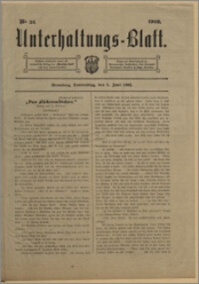 Unterhaltungs-Blatt. Nr. 23 (5 czerwca 1902) / redaktor odpowiedzialny H. Singer