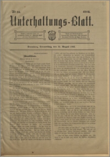 Unterhaltungs-Blatt. Nr. 34 (21 sierpnia 1902) / redaktor odpowiedzialny H. Singer