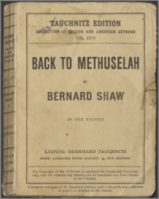 Back to Methuselah : a metabiological pentateuch