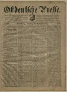 Ostdeutsche Presse. J. 27, № 227 (27 września 1903)