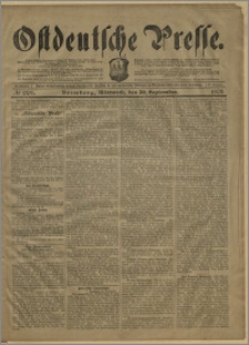 Ostdeutsche Presse. J. 27, № 229 (30 września 1903)