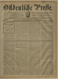 Ostdeutsche Presse. J. 27, № 277 (26 listopada 1903)