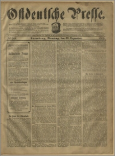 Ostdeutsche Presse. J. 27, № 299 (22 grudnia 1903)