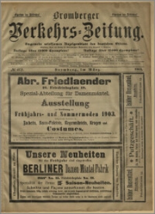 Bromberger Verkehrs-Zeitung : Ungemein wirksames Anzeigenblatt des deutschen Ostens. № 472 (marzec 1903)