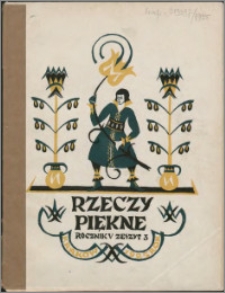 Rzeczy Piękne 1925, R. 5, z. 3