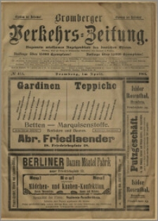 Bromberger Verkehrs-Zeitung : Ungemein wirksames Anzeigenblatt des deutschen Ostens. № 475 (kwiecień 1903)