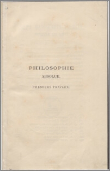 Sept manuscrits inédits : philosophie spéculative, philosophie du langage, philosophie ou législature des mathématiques, système général des probabilités, économie politique, cours de géographie, platine-chimie : écrits de 1803 à 1806