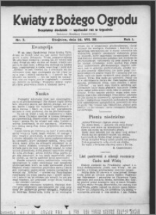 Kwiaty z Bożego Ogrodu : bezpłatny dodatek [do Dziennika Pomorskiego] - wychodzi raz w tygodniu 1930.08.24, R. 1, nr 5