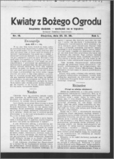 Kwiaty z Bożego Ogrodu : bezpłatny dodatek [do Dziennika Pomorskiego] - wychodzi raz w tygodniu 1930.09.28, R. 1, nr 10