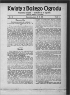 Kwiaty z Bożego Ogrodu : bezpłatny dodatek [do Dziennika Pomorskiego] - wychodzi raz w tygodniu 1930.10.05, R. 1, nr 11