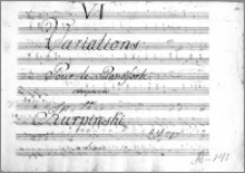 VI Variations Pour le Pianoforte composeés par Kurpiński