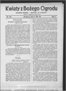 Kwiaty z Bożego Ogrodu : bezpłatny dodatek [do Dziennika Pomorskiego] - wychodzi raz w tygodniu 1930.12.07, R. 1, nr 20