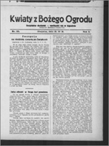 Kwiaty z Bożego Ogrodu : bezpłatny dodatek [do Dziennika Pomorskiego] - wychodzi raz w tygodniu 1931.06.21, R. 2, nr 25