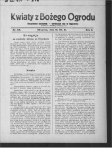 Kwiaty z Bożego Ogrodu : bezpłatny dodatek [do Dziennika Pomorskiego] - wychodzi raz w tygodniu 1931.07.12, R. 2, nr 28