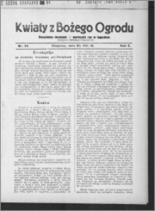 Kwiaty z Bożego Ogrodu : bezpłatny dodatek [do Dziennika Pomorskiego] - wychodzi raz w tygodniu 1931.08.23, R. 2, nr 34