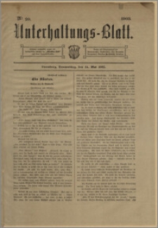 Unterhaltungs-Blatt. Nr. 20 (14 maja 1903) / redaktor odpowiedzialny Karl Bendisch