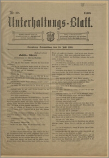 Unterhaltungs-Blatt. Nr. 29 (16 lipca 1903) / redaktor odpowiedzialny Karl Bendisch