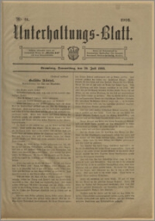 Unterhaltungs-Blatt. Nr. 31 (30 lipca 1903) / redaktor odpowiedzialny Karl Bendisch