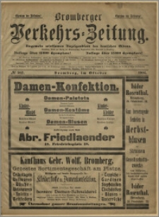 Bromberger Verkehrs-Zeitung : Ungemein wirksames Anzeigenblatt des deutschen Ostens. № 502 (październik 1903)