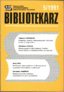 Bibliotekarz 1991, nr 5