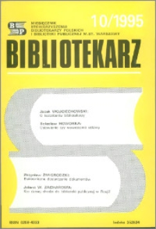 Bibliotekarz 1995, nr 10