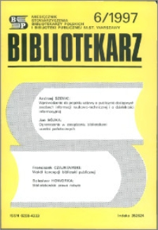 Bibliotekarz 1997, nr 6