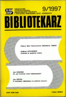 Bibliotekarz 1997, nr 9