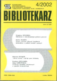Bibliotekarz 2002, nr 4