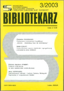 Bibliotekarz 2003, nr 3