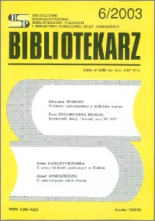 Bibliotekarz 2003, nr 6