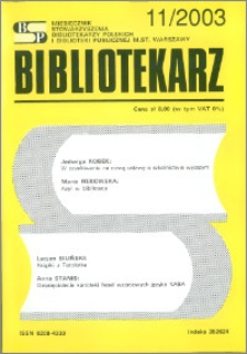 Bibliotekarz 2003, nr 11