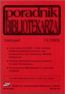 Poradnik Bibliotekarza 2002, nr 11