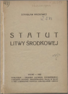 Statut Litwy Środkowej