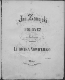 Jan Zamojski : polonez na fortepian
