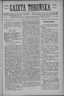 Gazeta Toruńska 1875, R. 9 nr 274