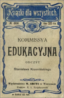 Kommissya edukacyjna : odczyt