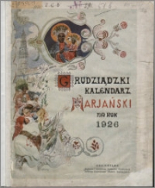 Grudziądzki Kalendarz Maryański : na rok 1926